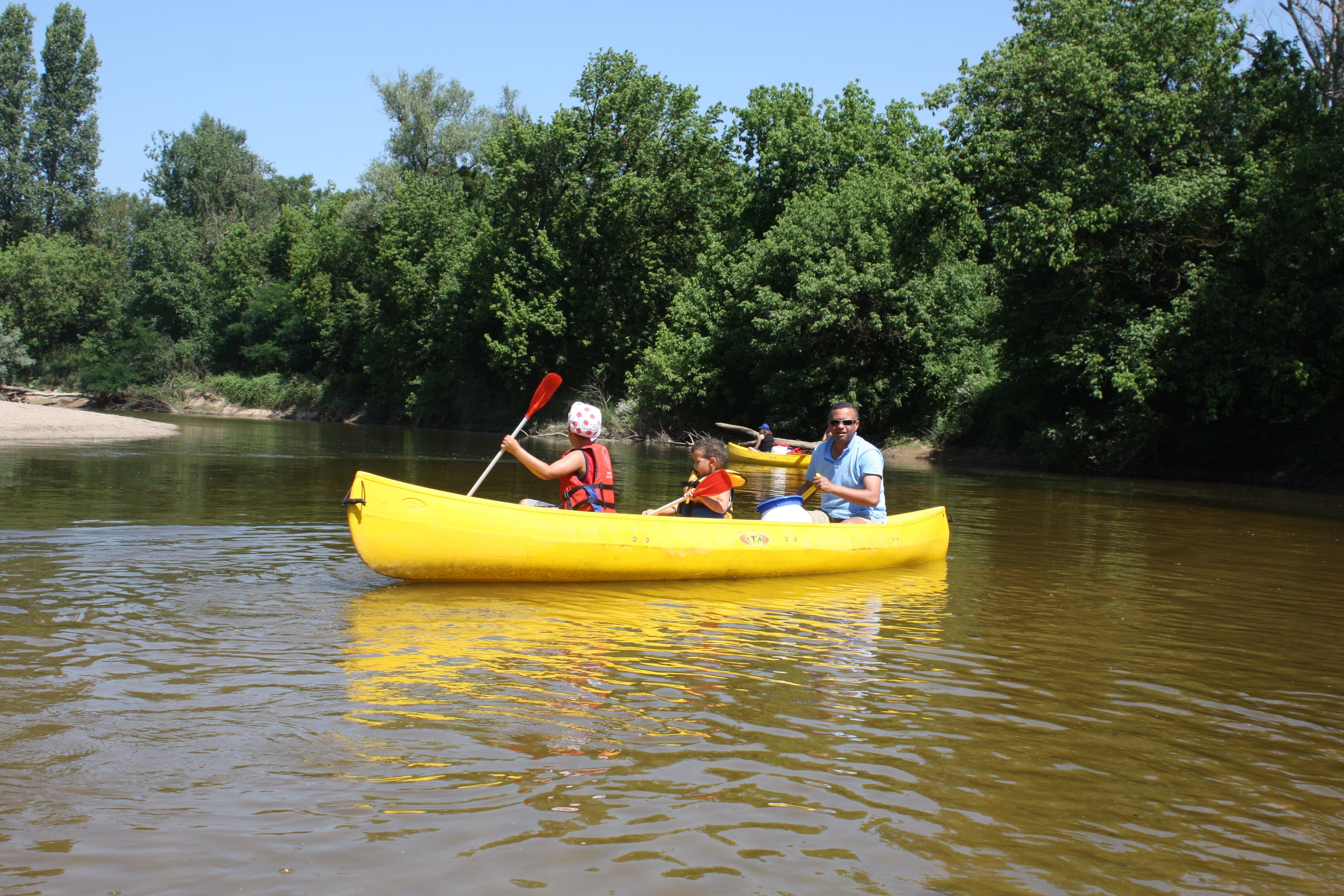 Family on a Kayak