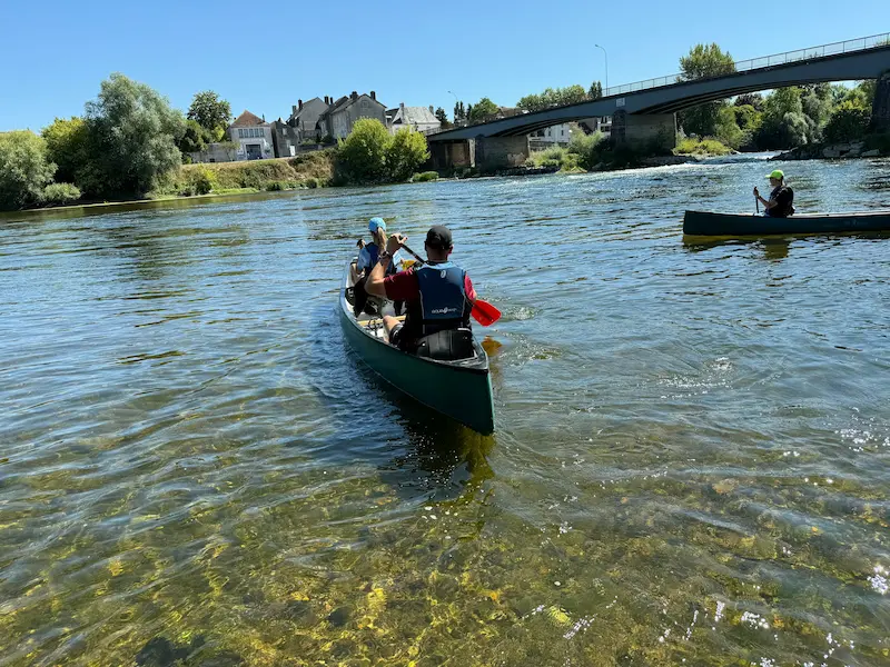 duo kayak back