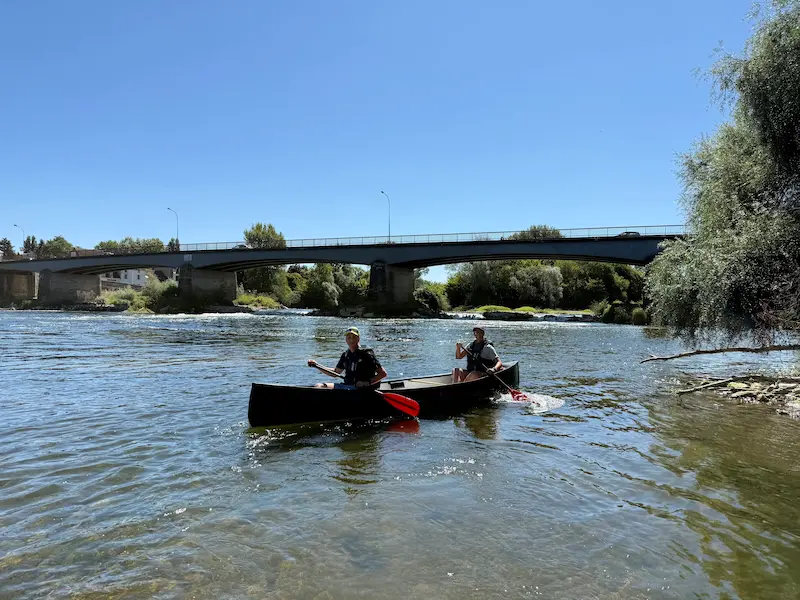 kayak with landascape