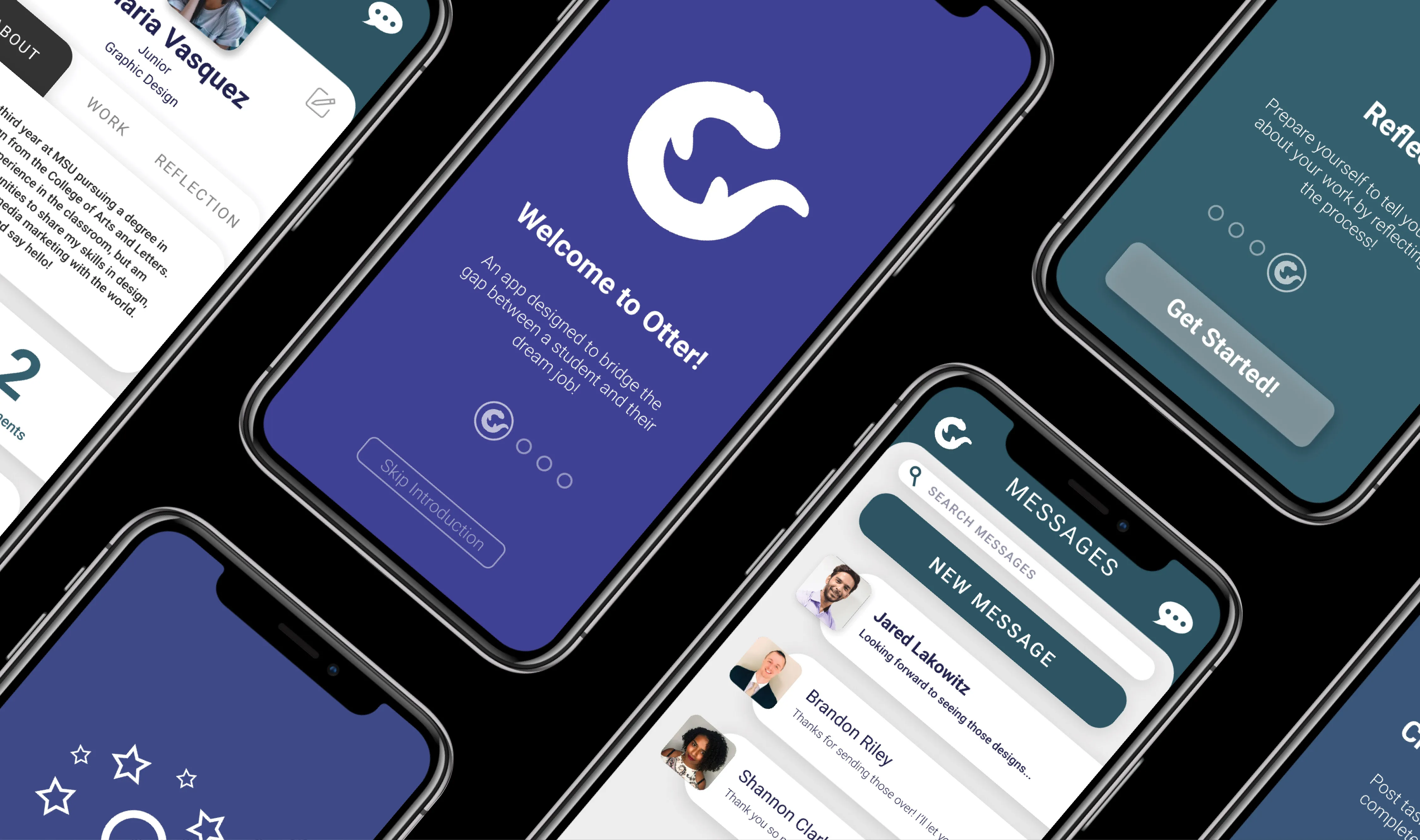 Otter App Image Mockups "Welcome  to Otter" text