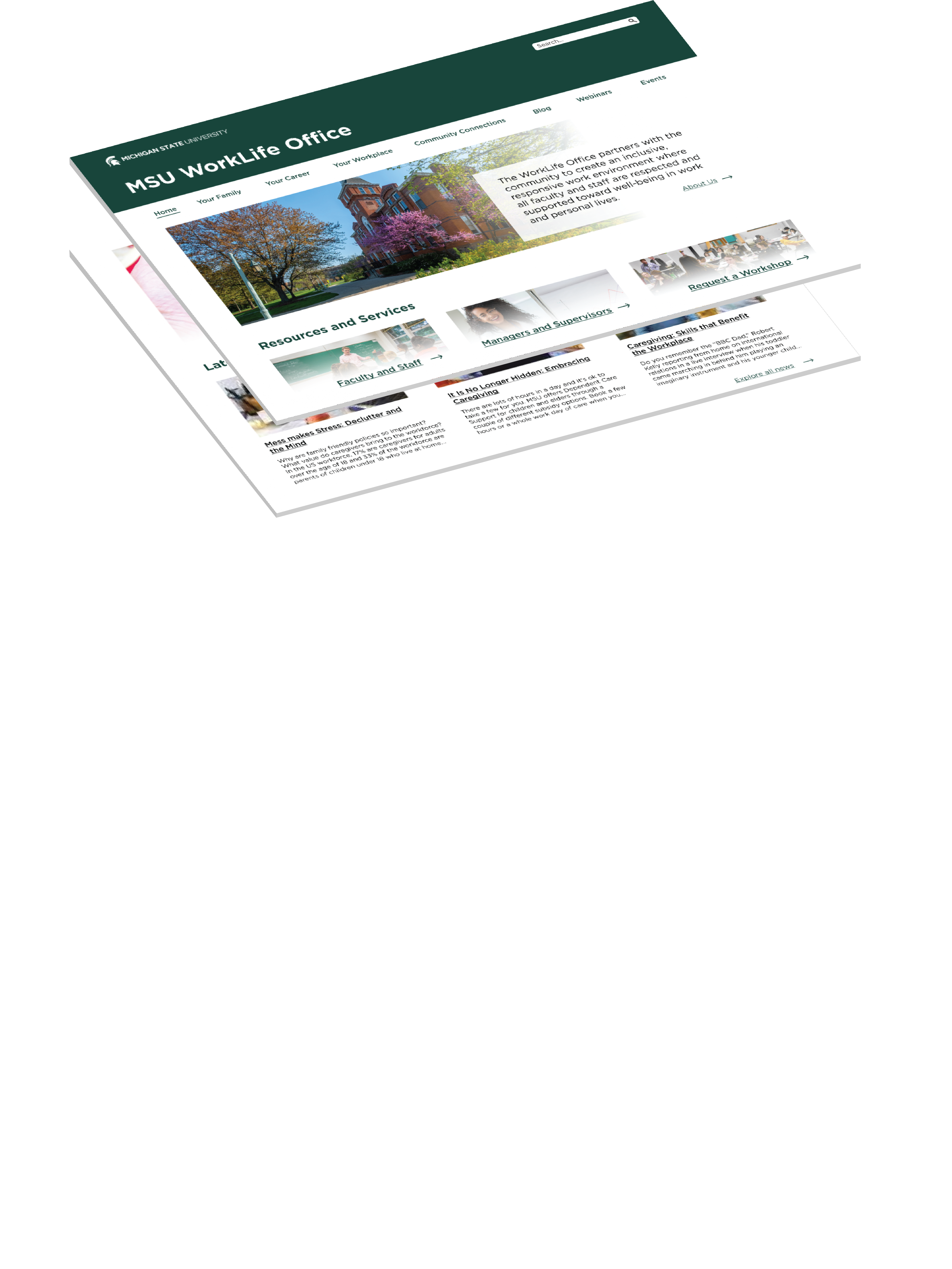 worklife.msu.edu website design concept