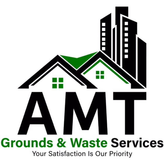 AMT Grounds & Waste Services Logo, Your Satisfaction Is Our Priority 