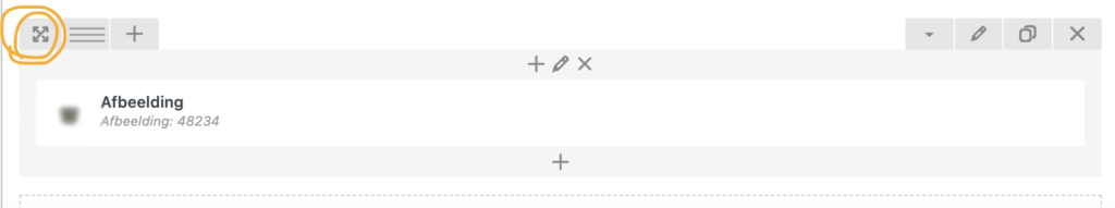 Afbeeldingblok verplaatsen in WPBakery Page Builder