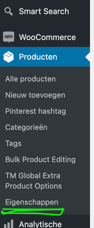 WooCommerce Producen dropdown
