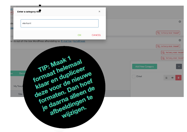 Een tip over het opstellen van een categorie