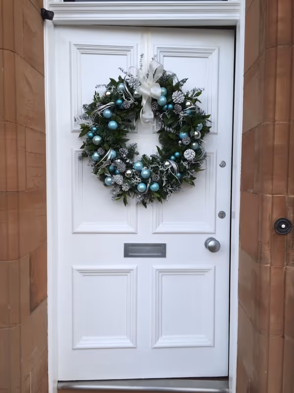 Christmas Floral Door Wreaths Edinburgh