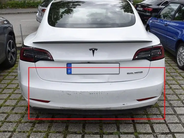 Kfz Gutachter Erlangen Tesla Unfallschaden Heck