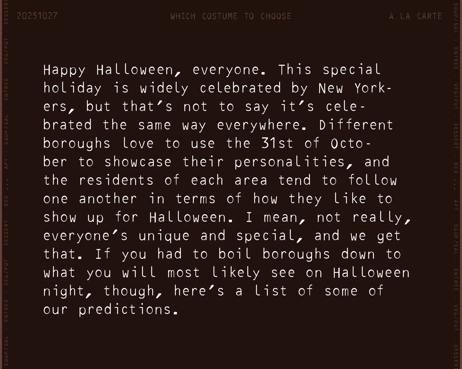 Near-black Halloween slide