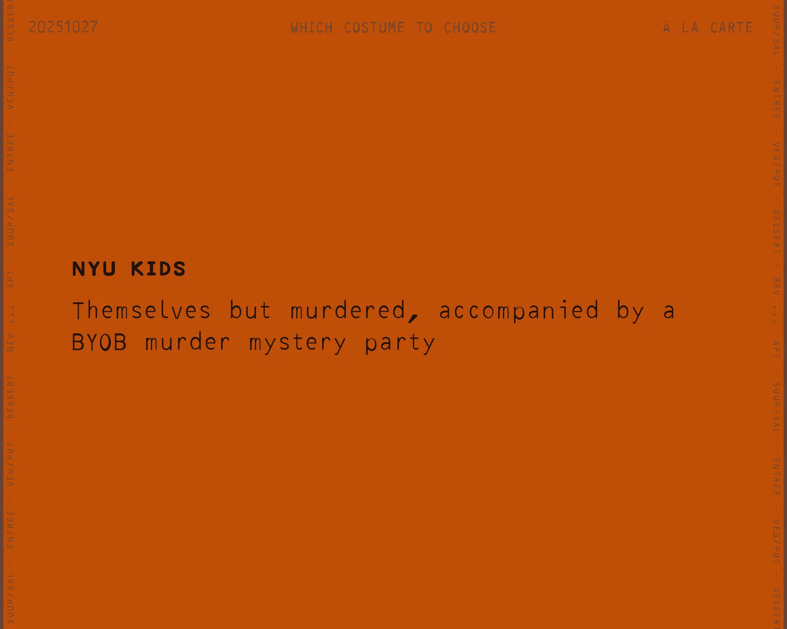 Orange Halloween slide