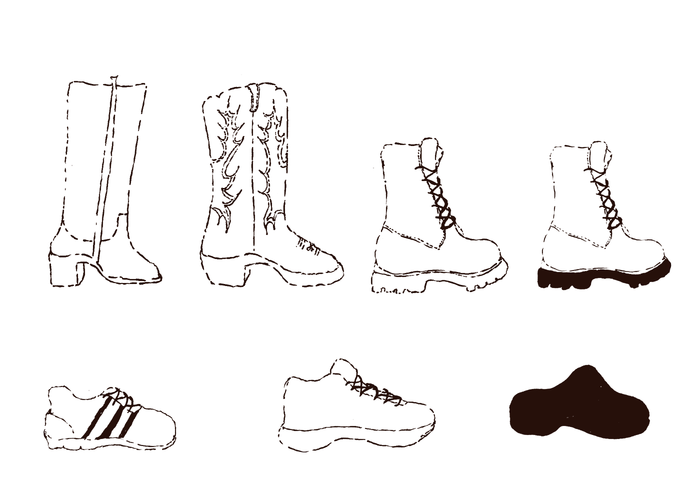 Seven kinds of work shoes