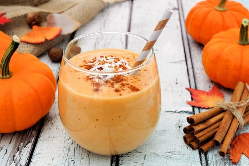 Healthy pumpkin smoothie