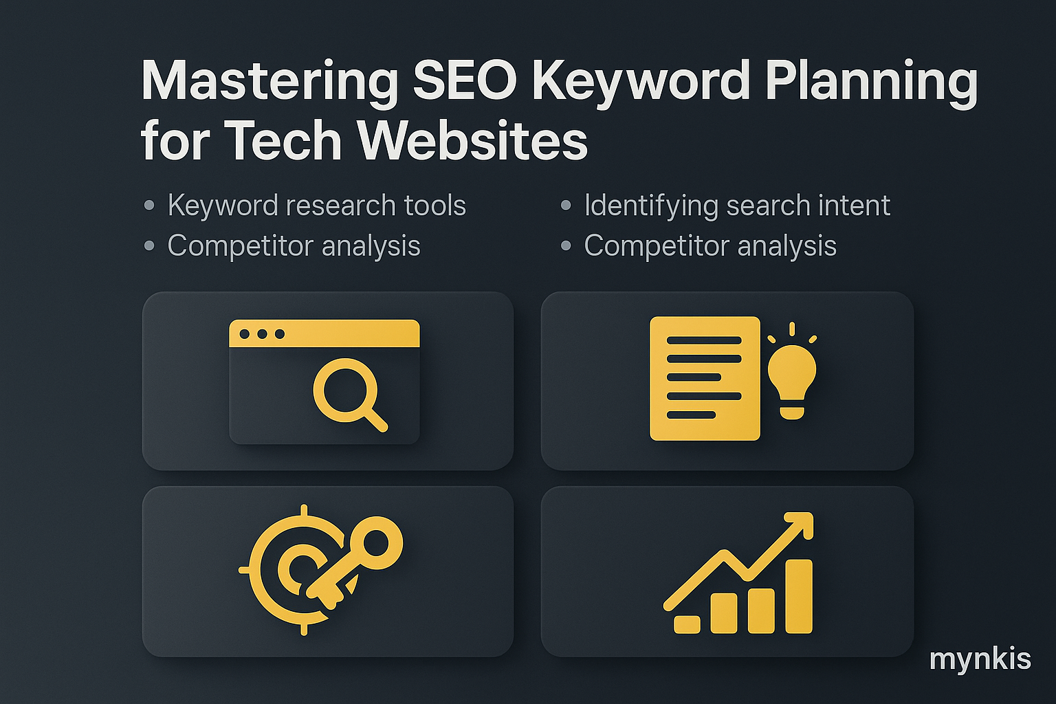 Mastering SEO: The Art of Keyword Planning for Tech Websites