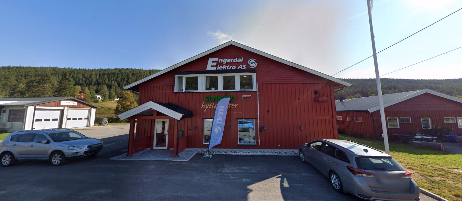 Butikkfasaden til Engerdal Elektro i Engerdal