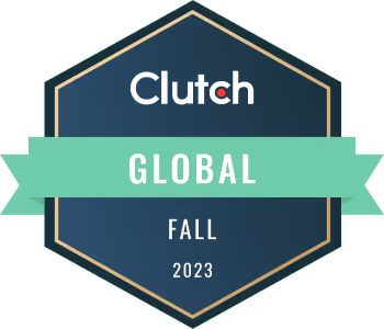 Clutch Global Fall 2023 award badge