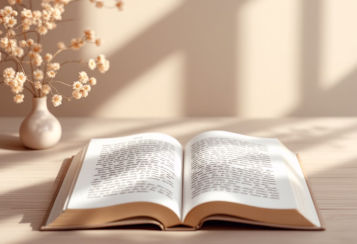 [background image] background image of an open book on a desk (for a web design agency)