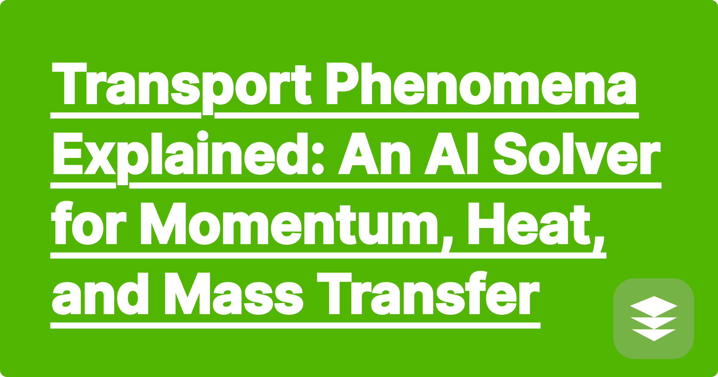 Transport Phenomena Explained: An AI Solver for Momentum, Heat, and Mass Transfer