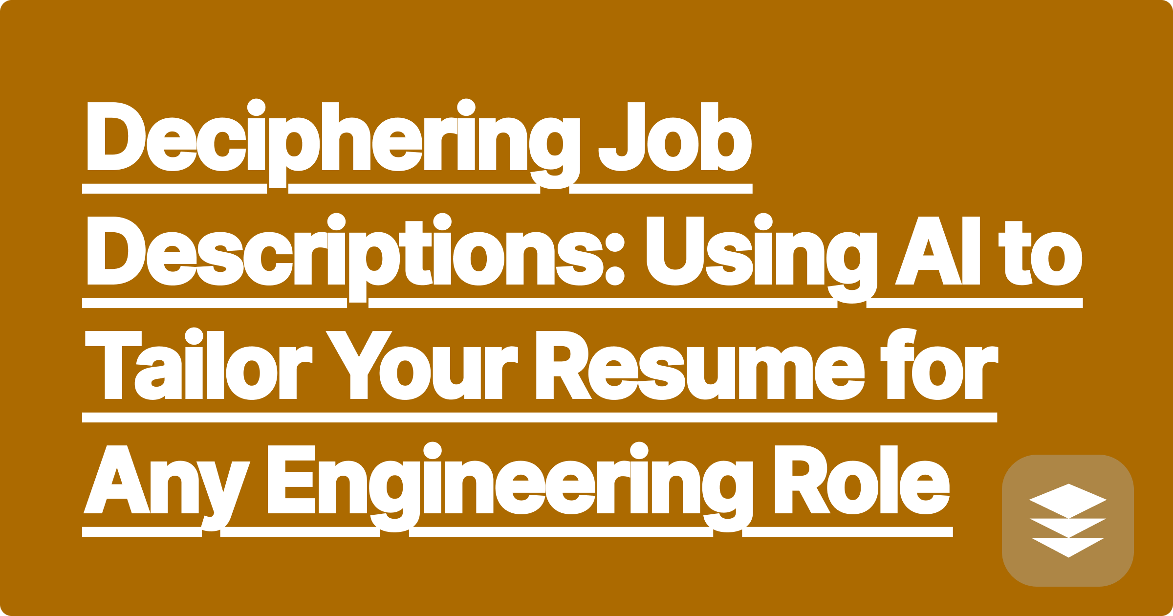 Deciphering Job Descriptions: Using AI to Tailor Your Resume for Any Engineering Role