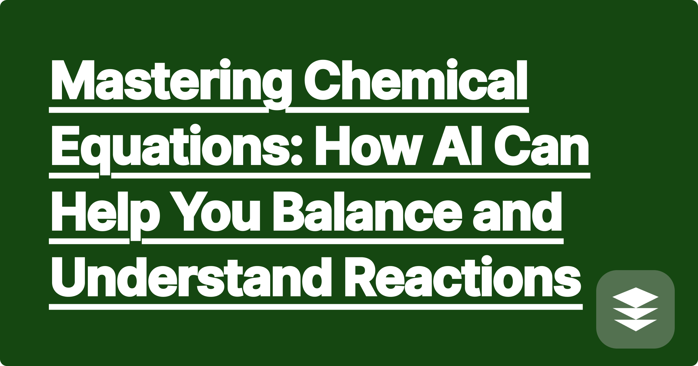 372 Mastering Chemical Equations: How AI Can Help You Balance and Understand Reactions