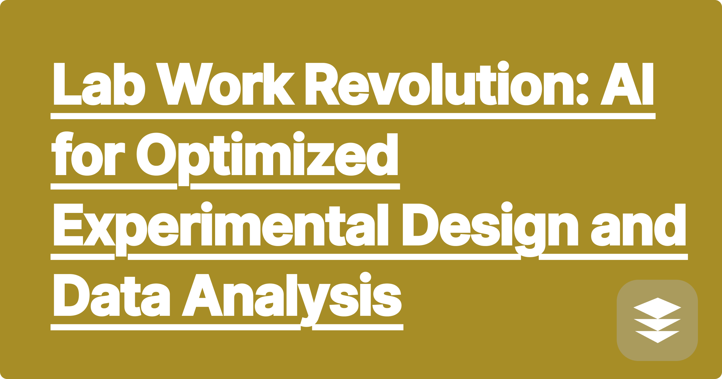 Lab Work Revolution: AI for Optimized Experimental Design and Data Analysis
