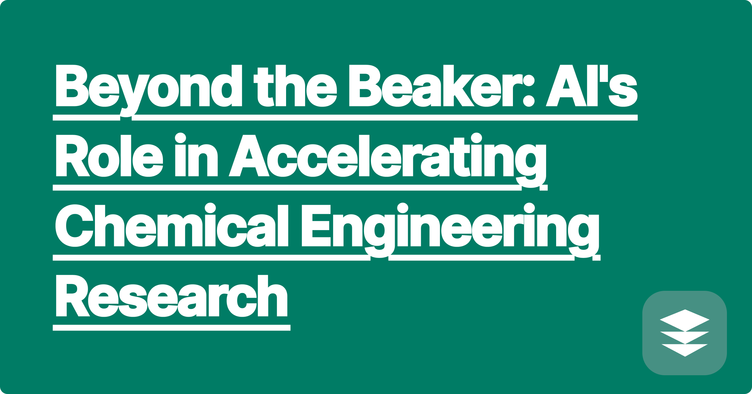 Beyond the Beaker: AI's Role in Accelerating Chemical Engineering Research