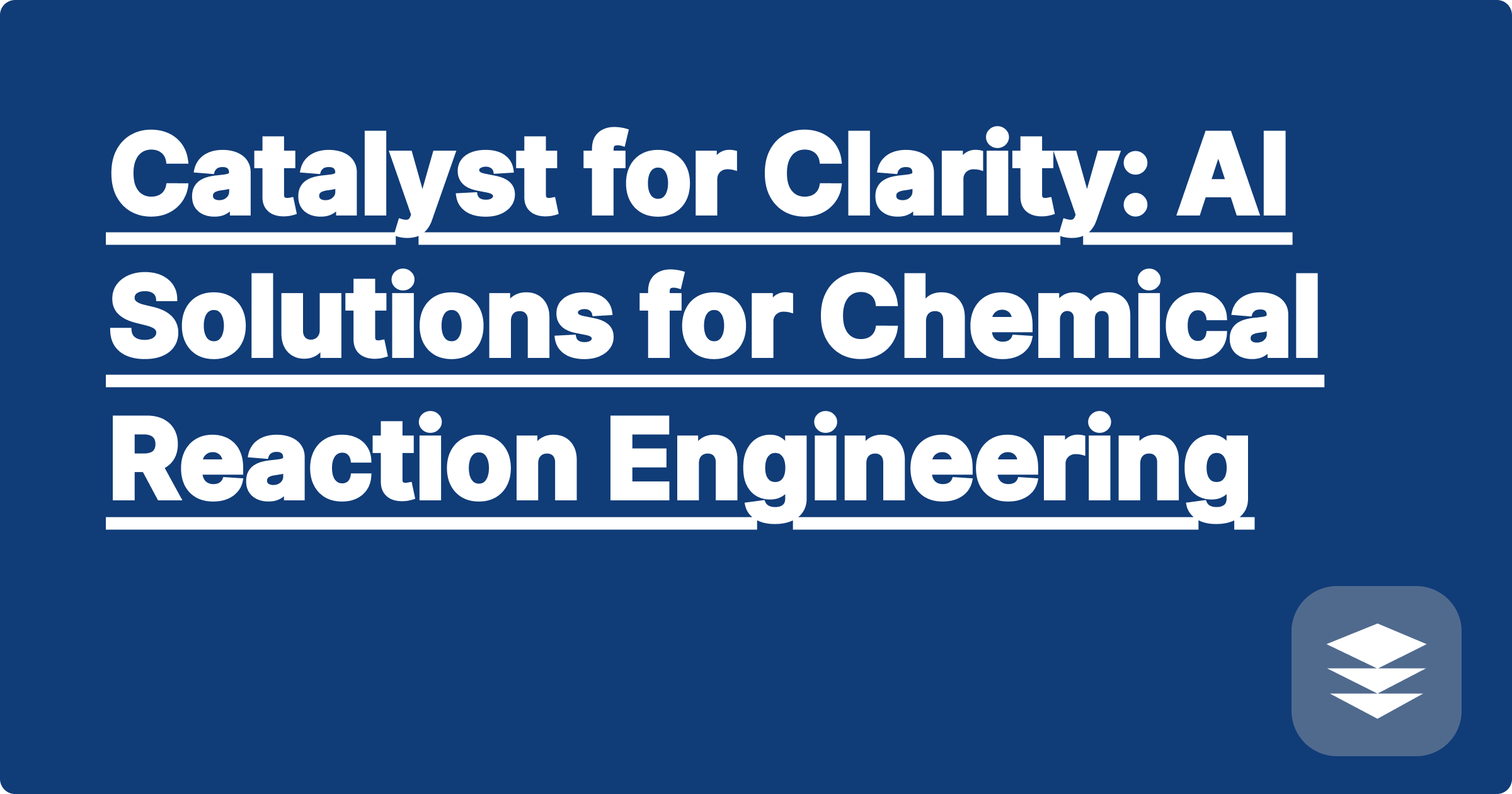 Catalyst for Clarity: AI Solutions for Chemical Reaction Engineering