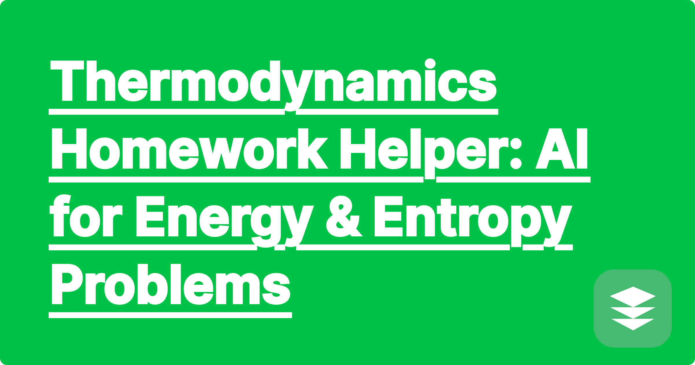 Thermodynamics Homework Helper: AI for Energy & Entropy Problems