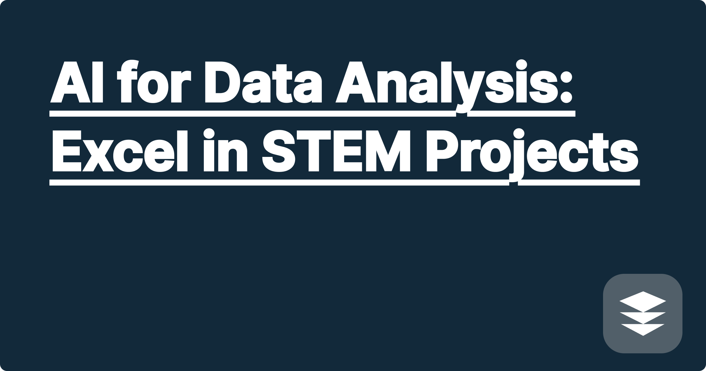 AI for Data Analysis: Excel in STEM Projects