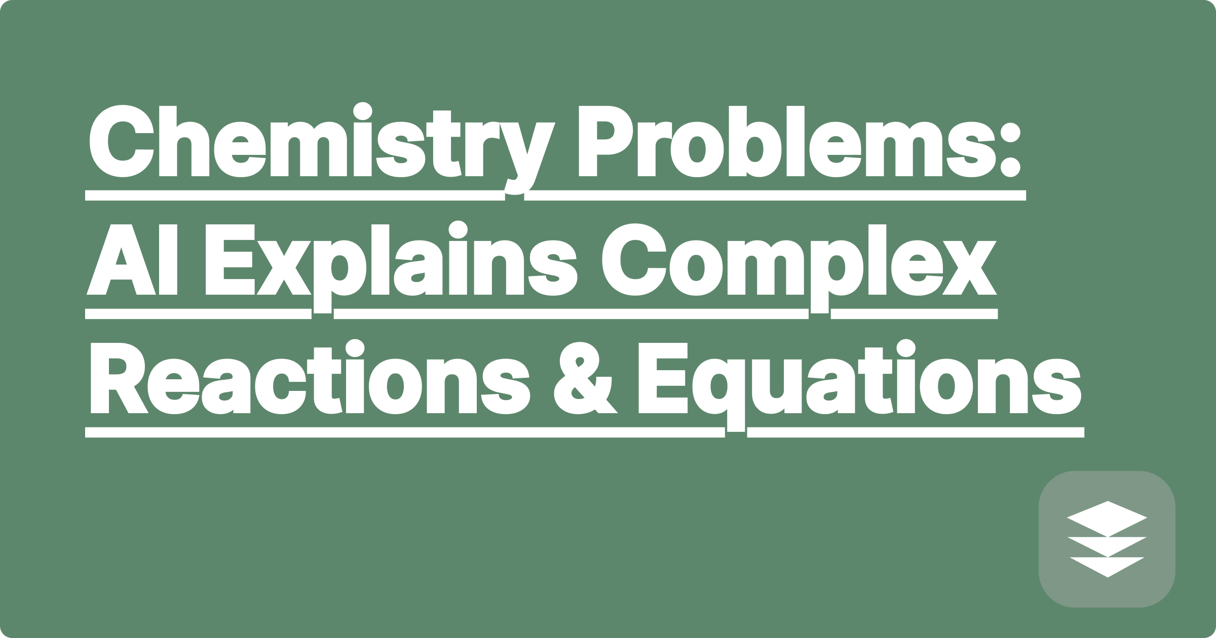 Chemistry Problems: AI Explains Complex Reactions & Equations