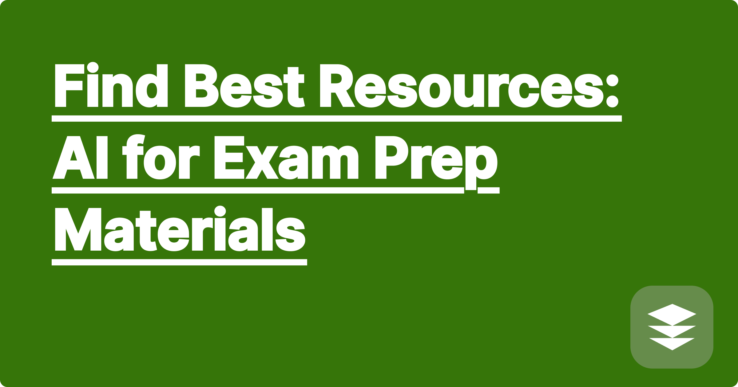 Find Best Resources: AI for Exam Prep Materials