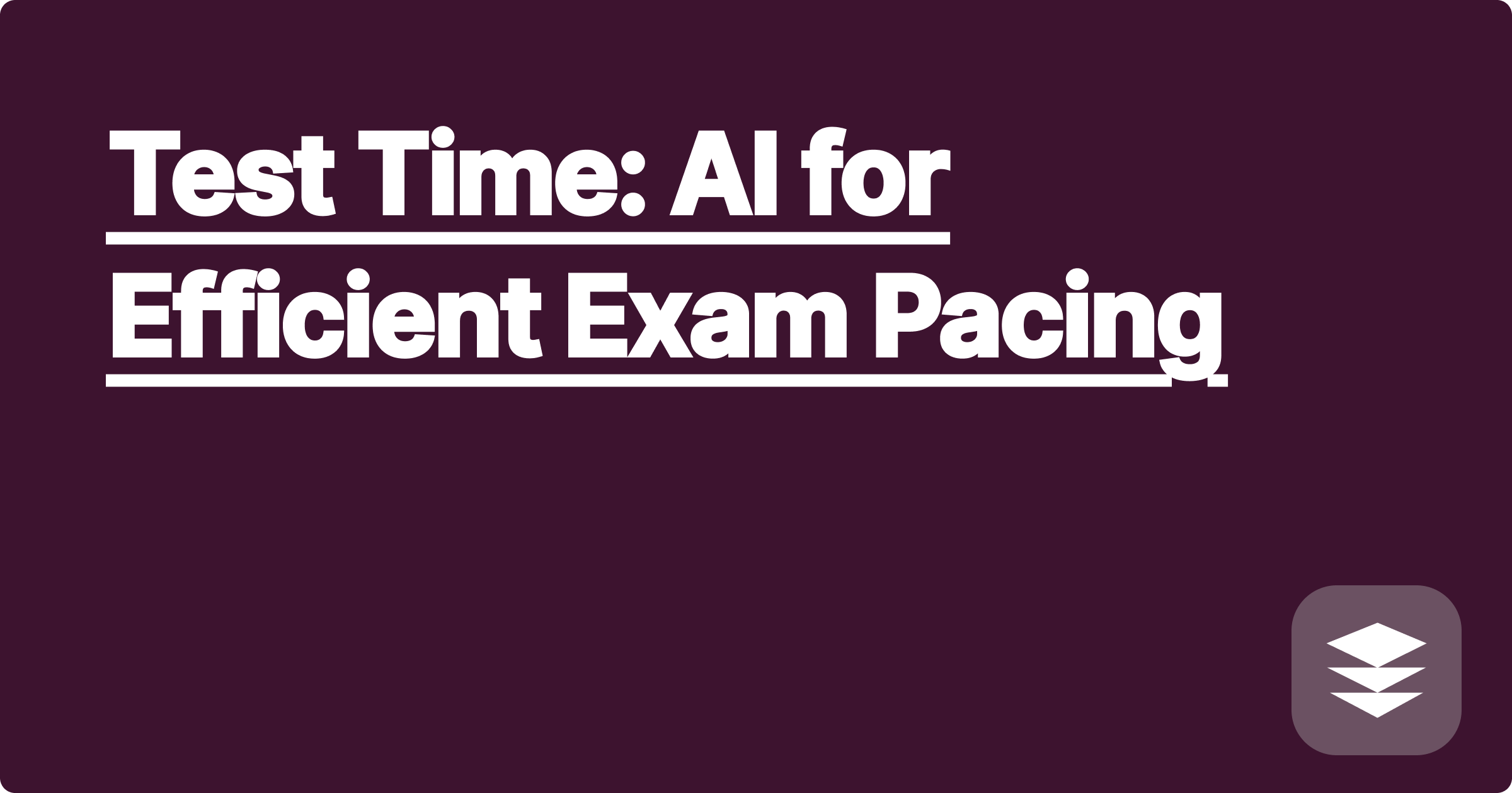 Test Time: AI for Efficient Exam Pacing