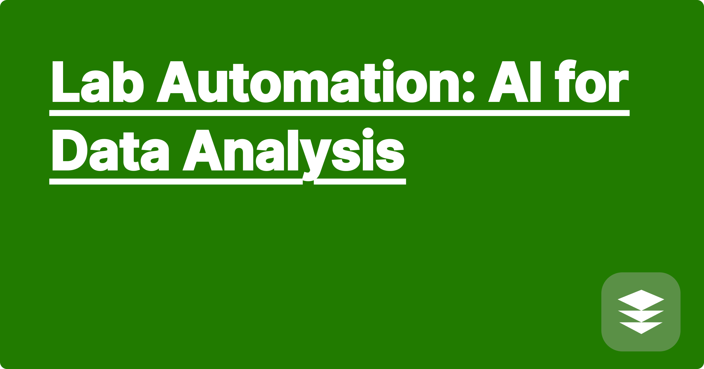 Lab Automation: AI for Data Analysis