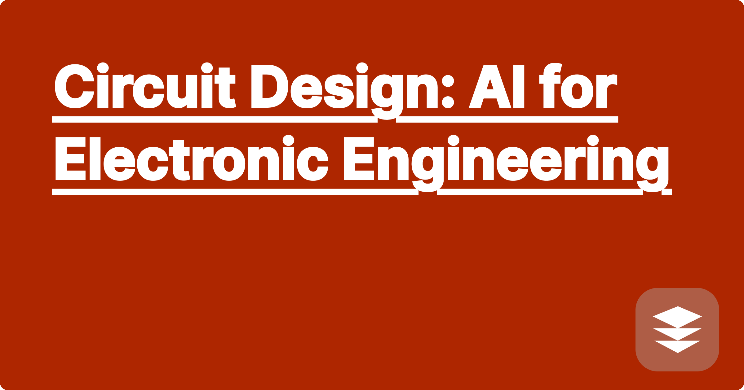 Circuit Design: AI for Electronic Engineering