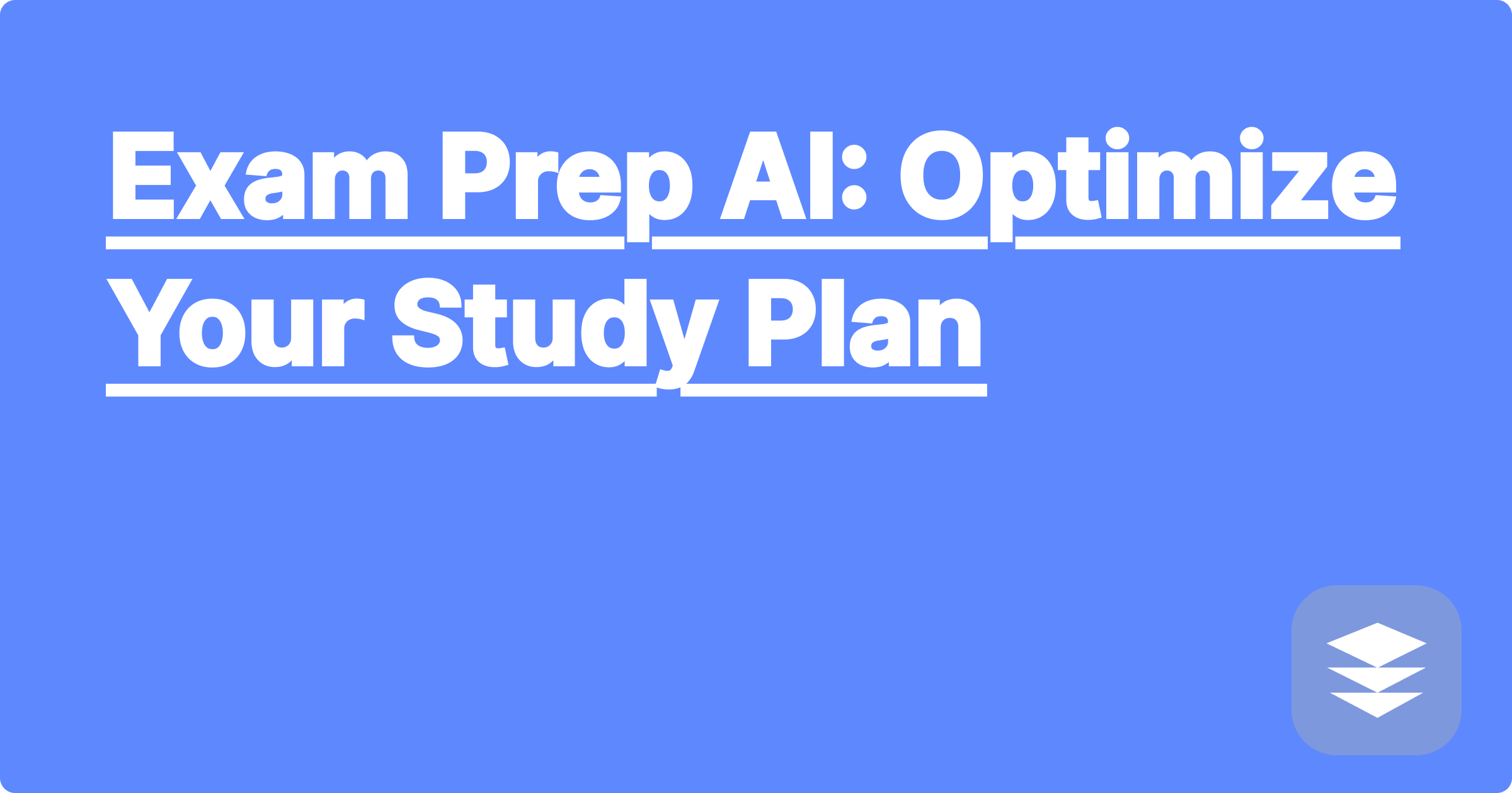 Exam Prep AI: Optimize Your Study Plan