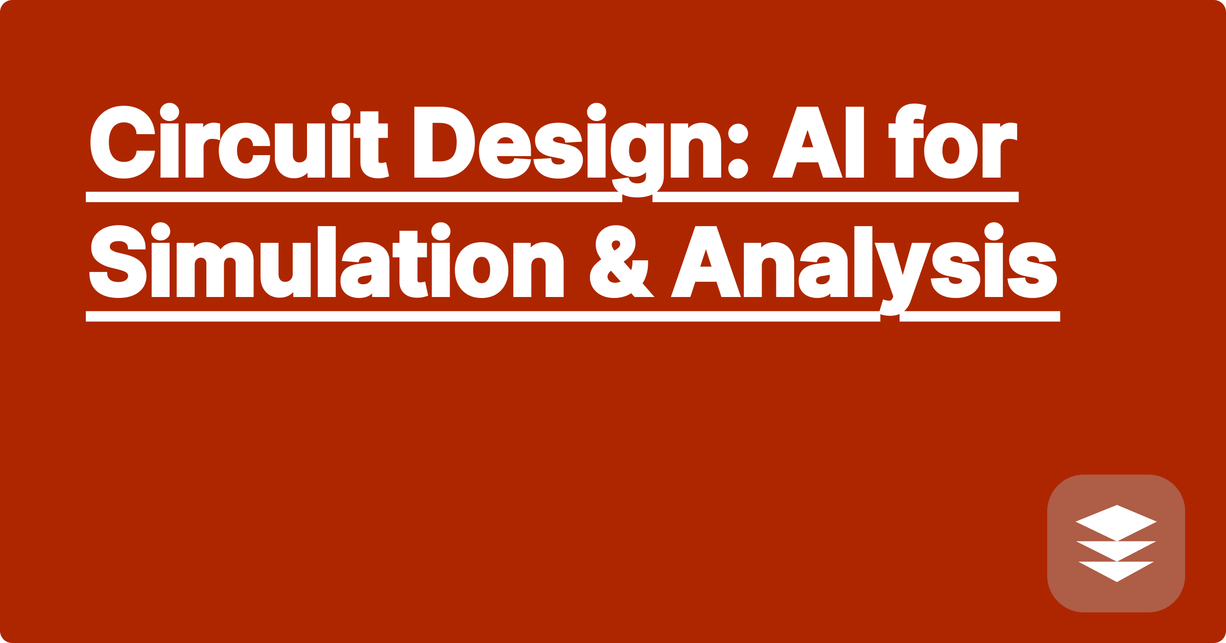 Circuit Design: AI for Simulation & Analysis