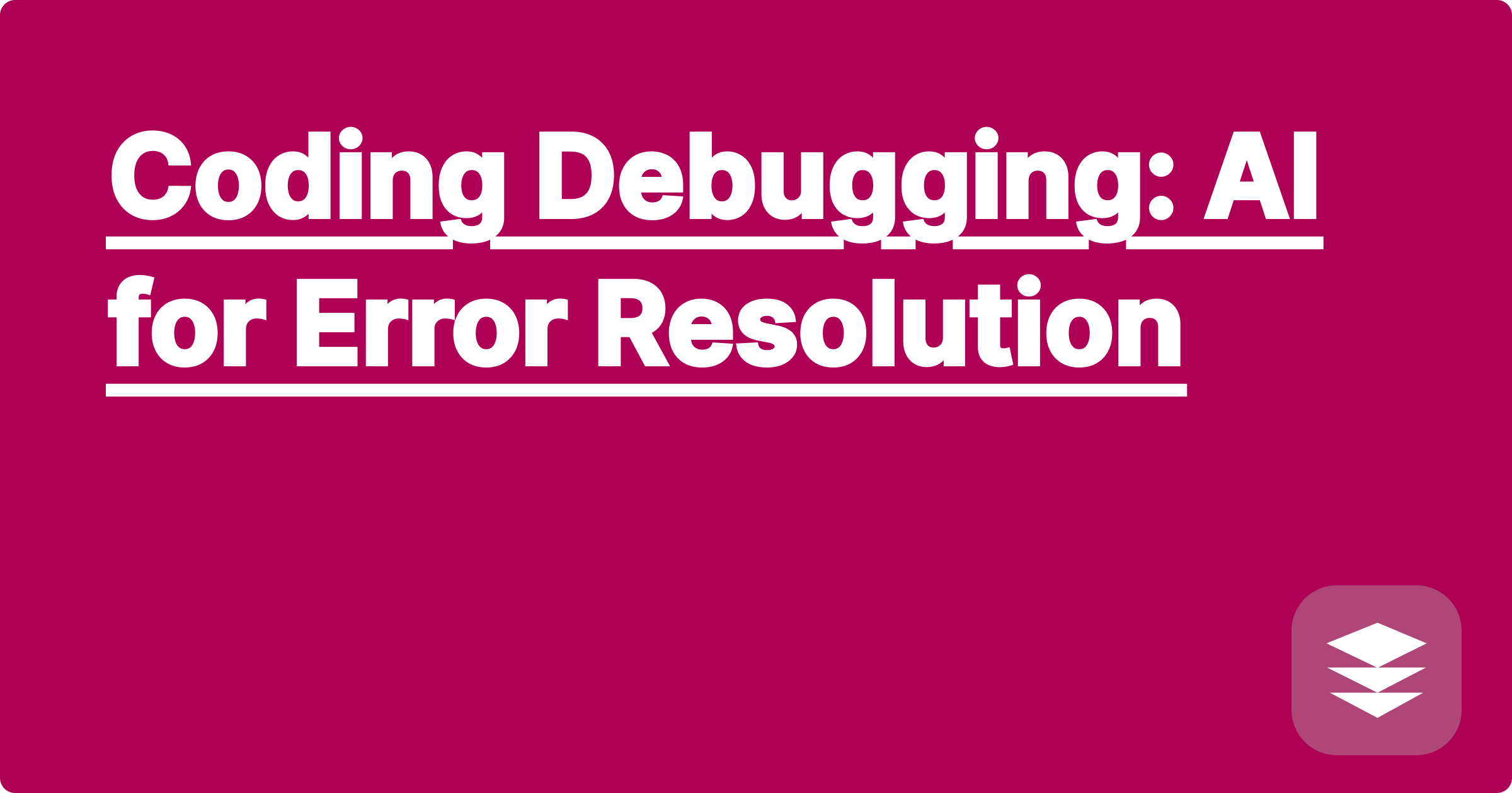 Coding Debugging: AI for Error Resolution