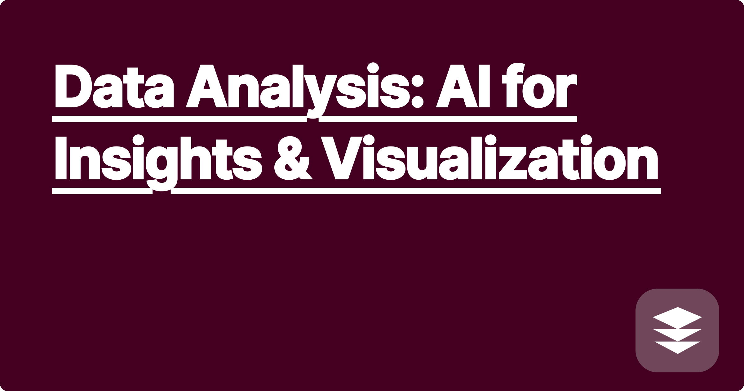 Data Analysis: AI for Insights & Visualization