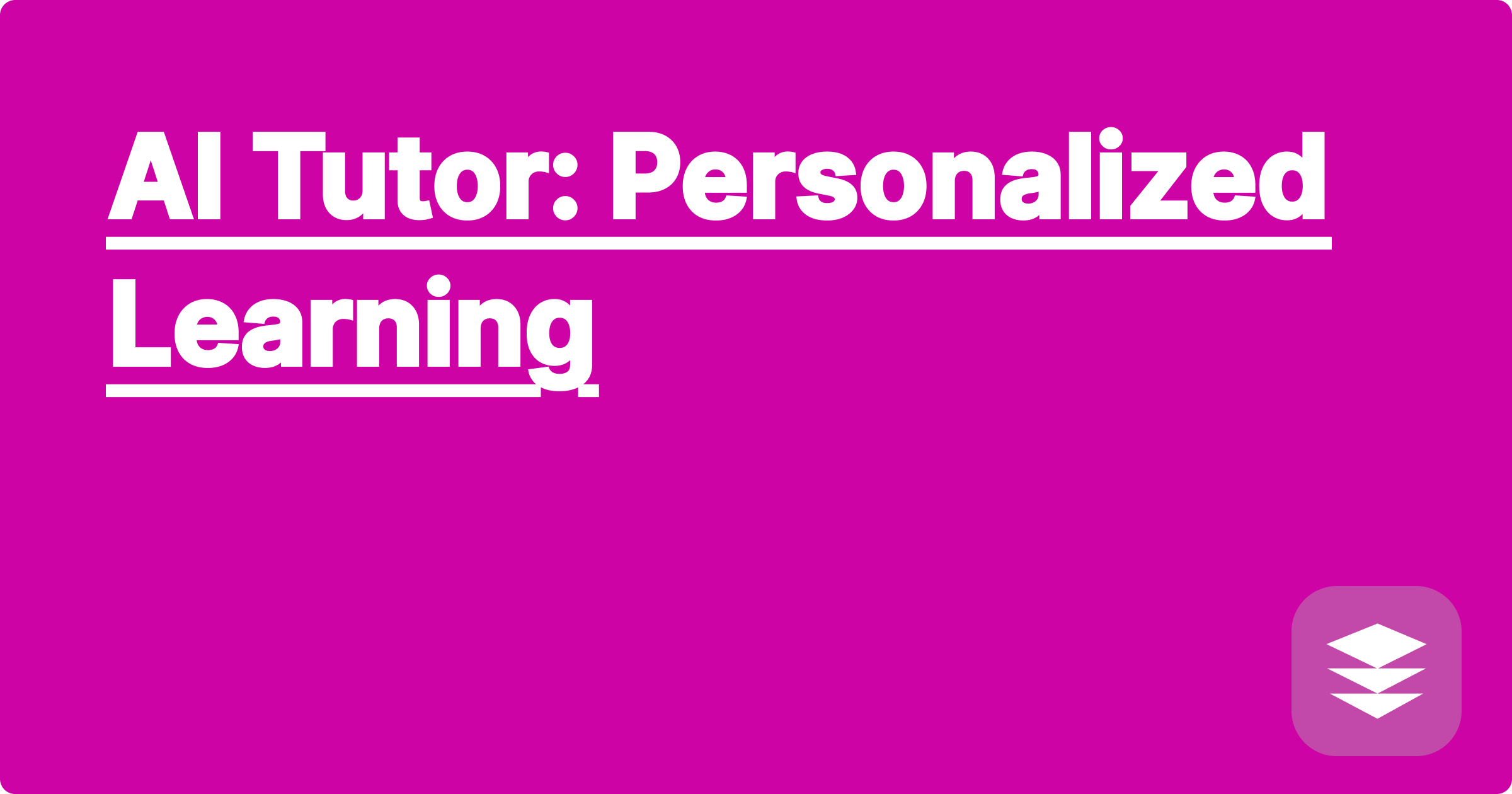 AI Tutor: Personalized Learning