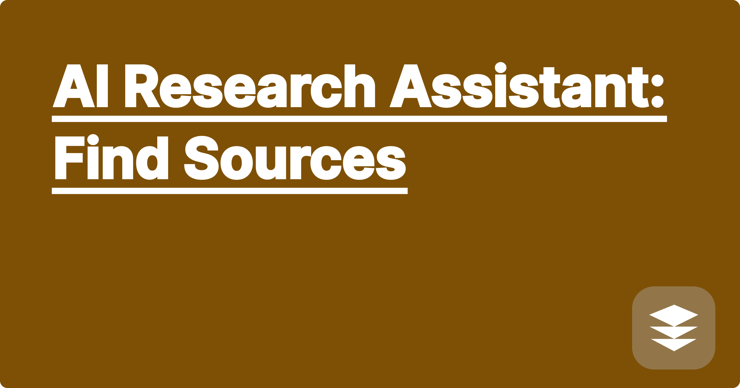 AI Research Assistant: Find Sources