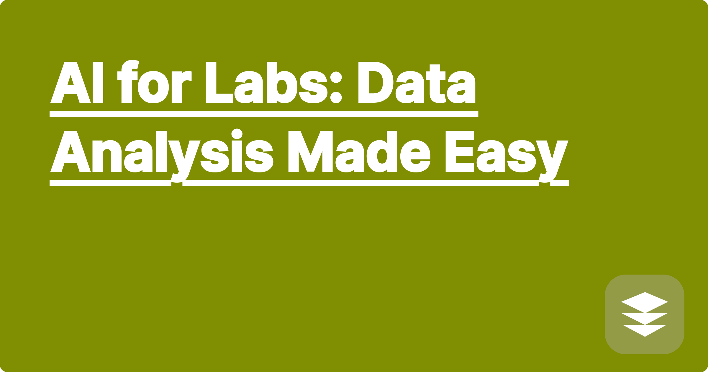 AI for Labs: Data Analysis Made Easy