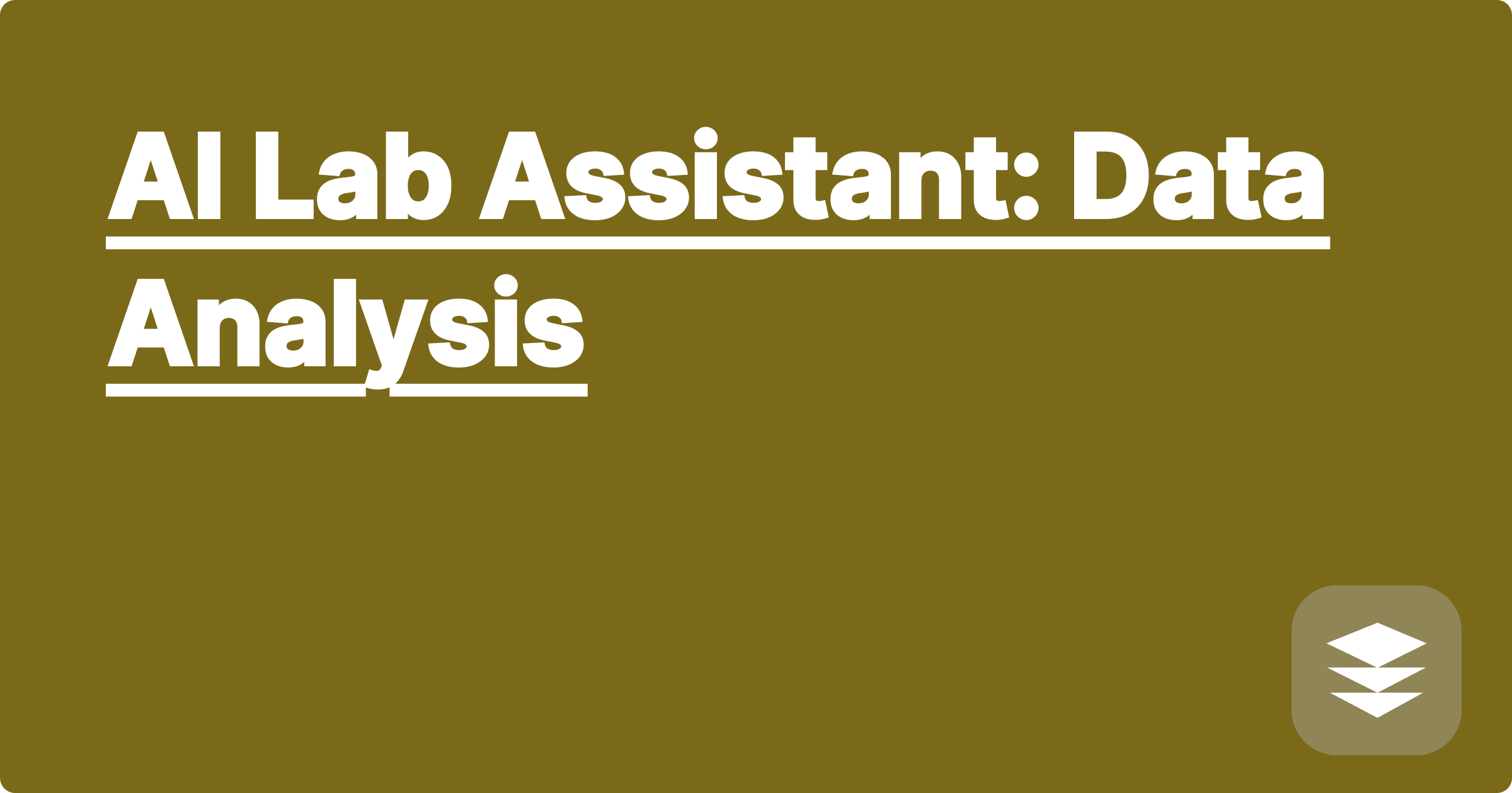 AI Lab Assistant: Data Analysis