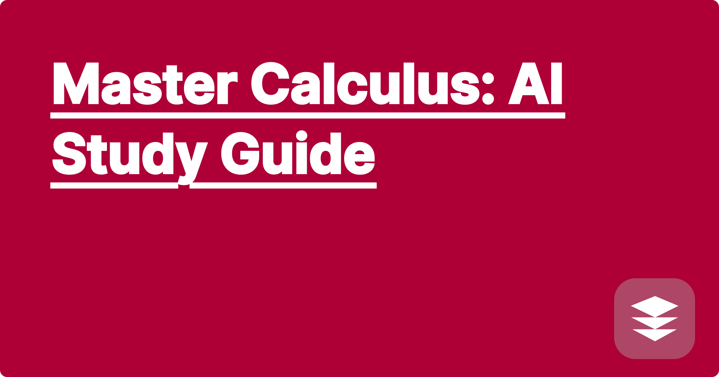 Master Calculus: AI Study Guide