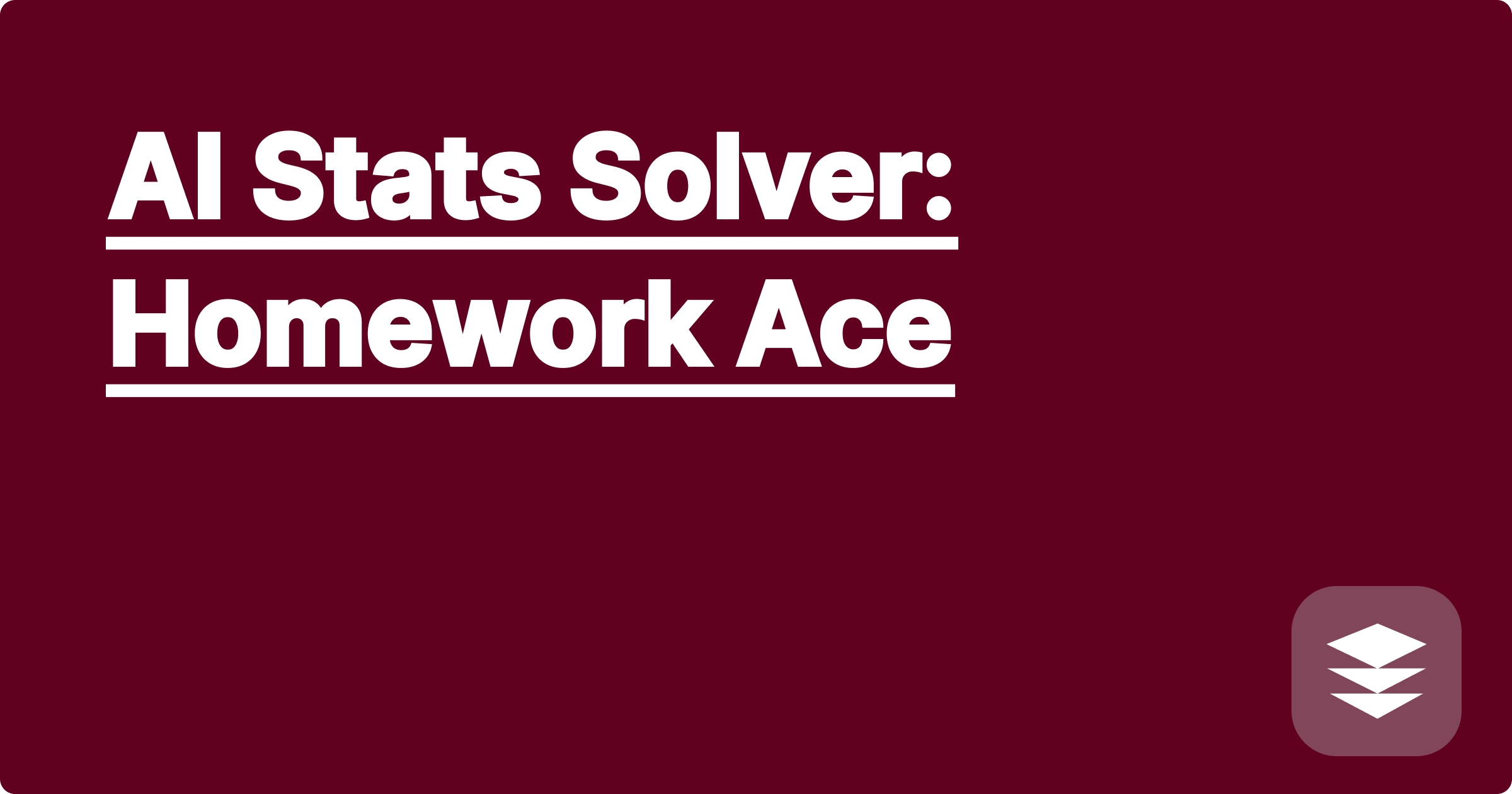 AI Stats Solver: Homework Ace