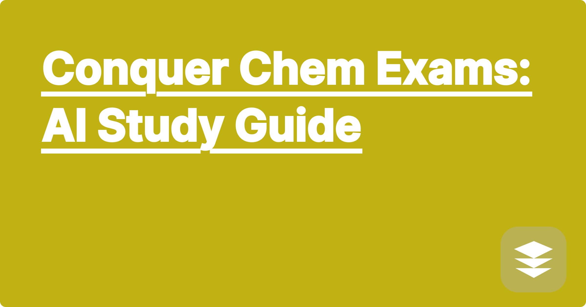 Conquer Chem Exams: AI Study Guide