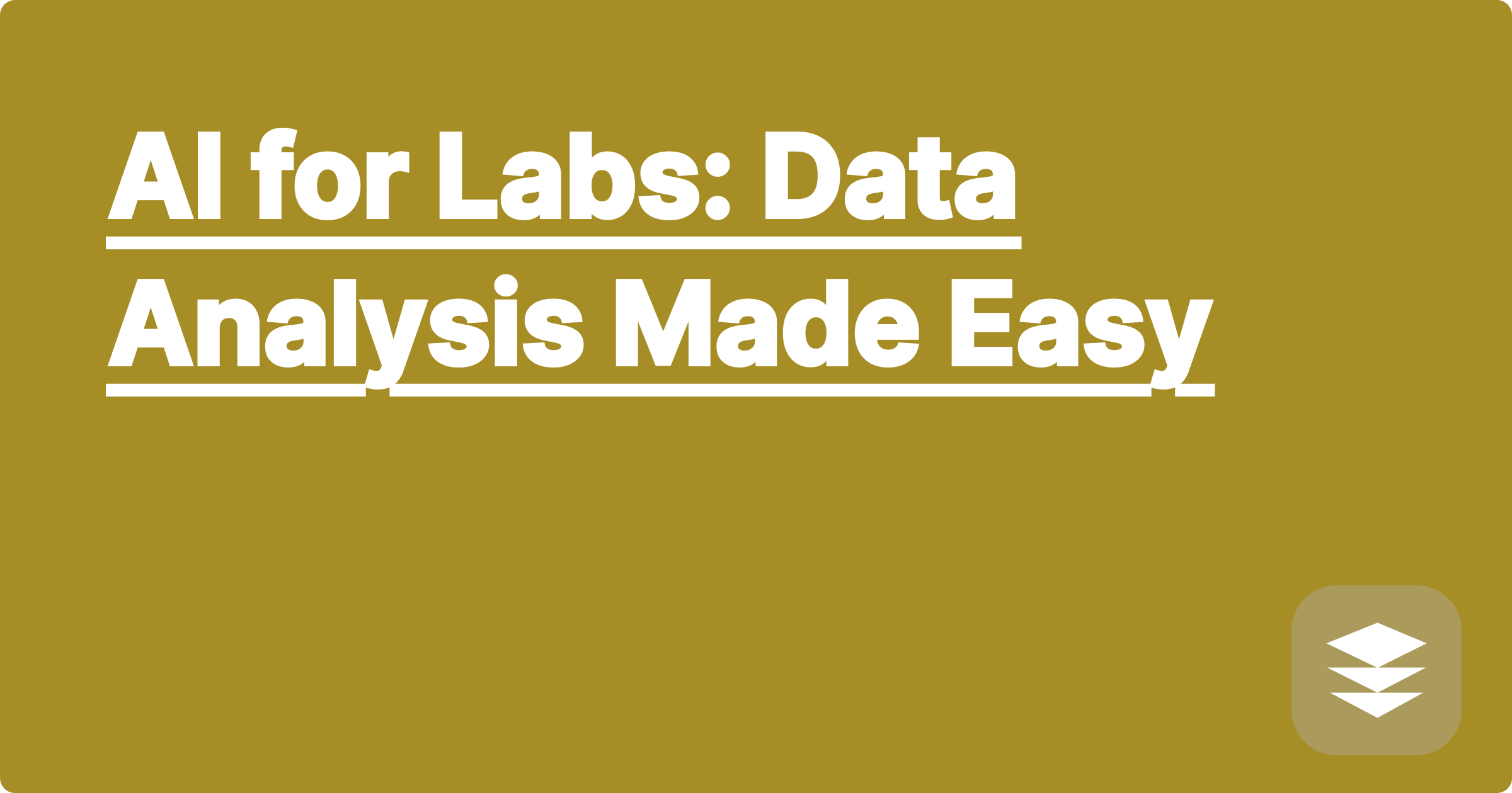 AI for Labs: Data Analysis Made Easy
