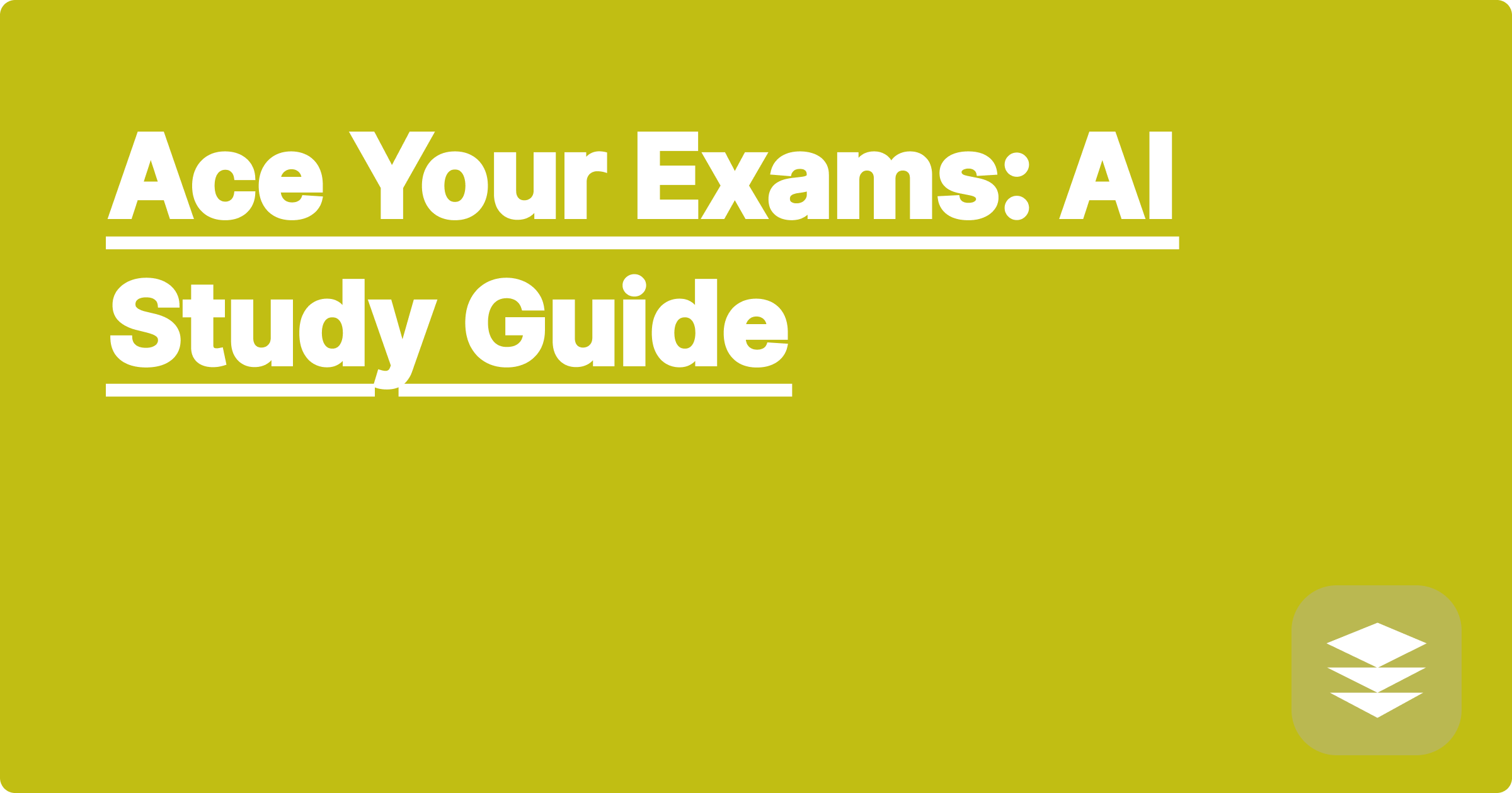 Ace Your Exams: AI Study Guide