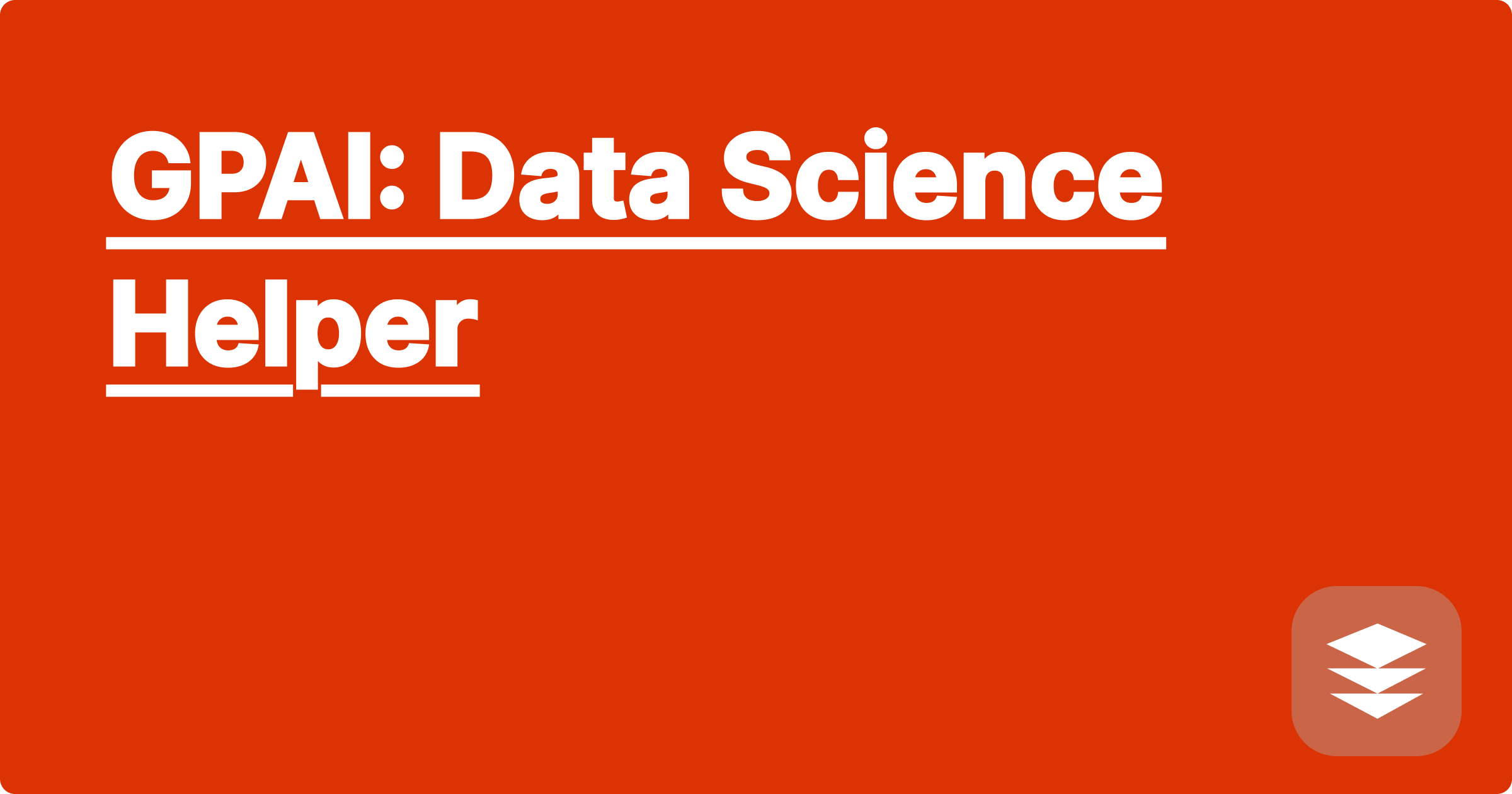 GPAI: Data Science Helper