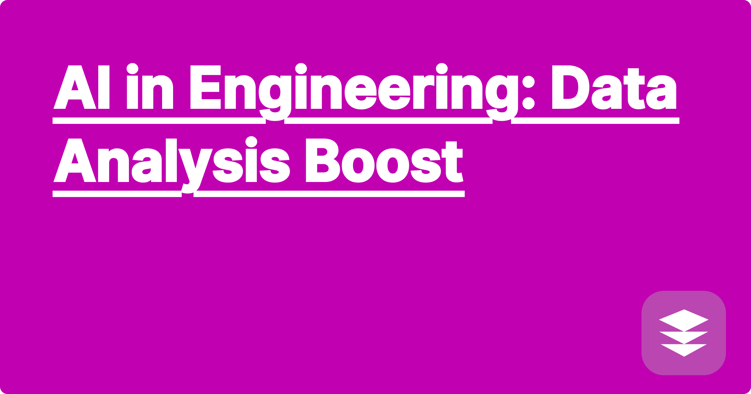 AI in Engineering: Data Analysis Boost