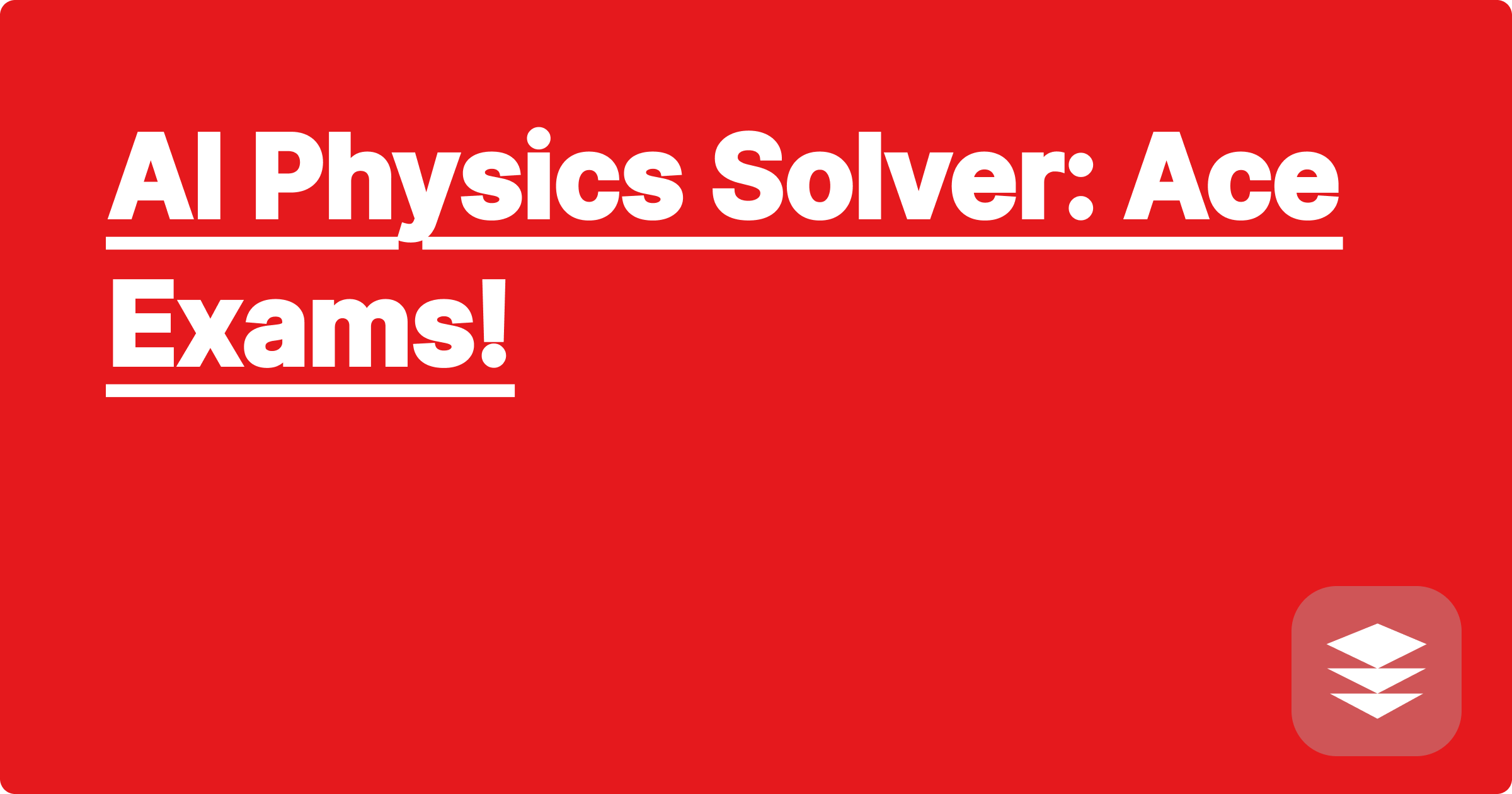 AI Physics Solver: Ace Exams!