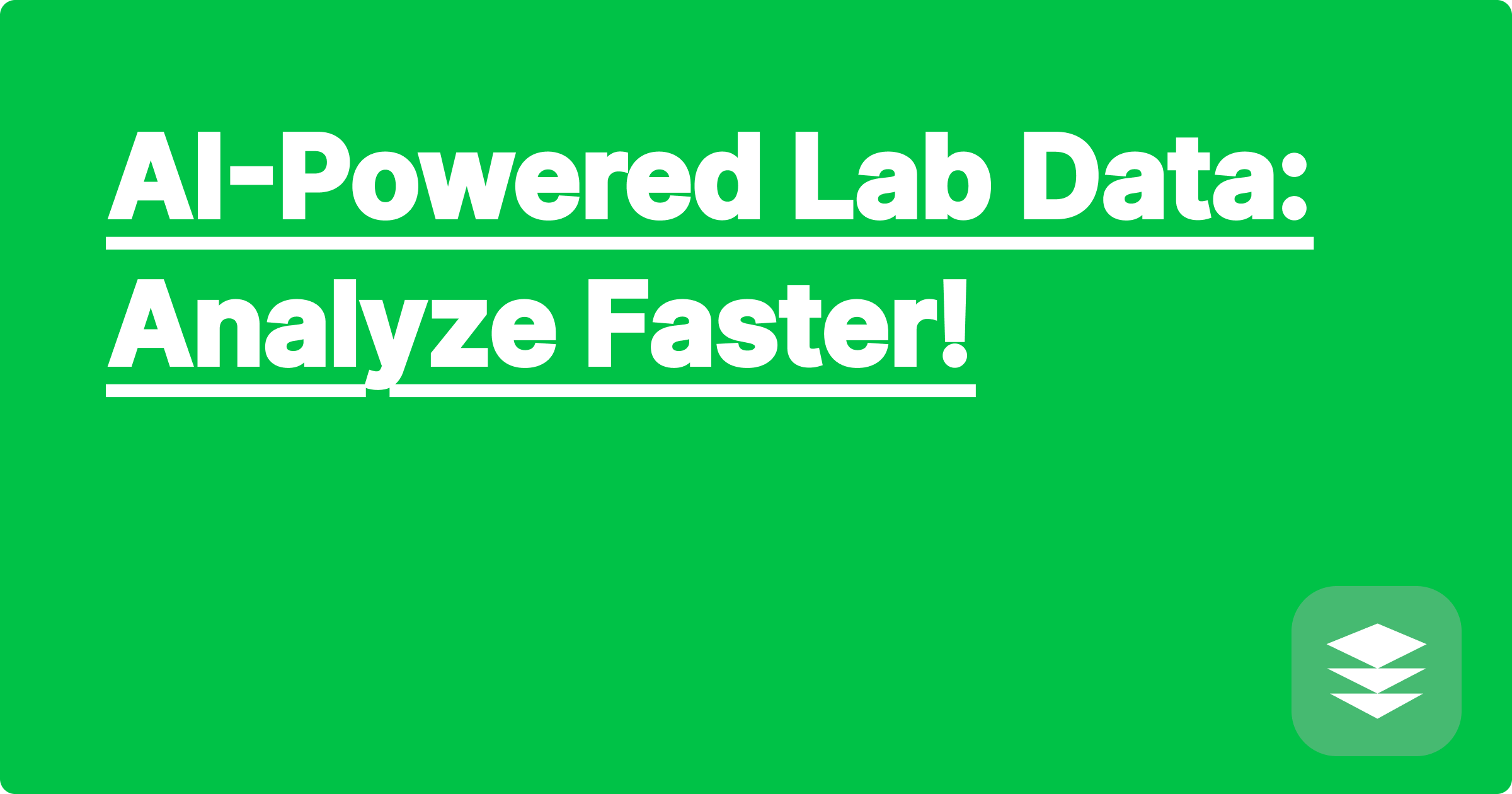 AI-Powered Lab Data: Analyze Faster!