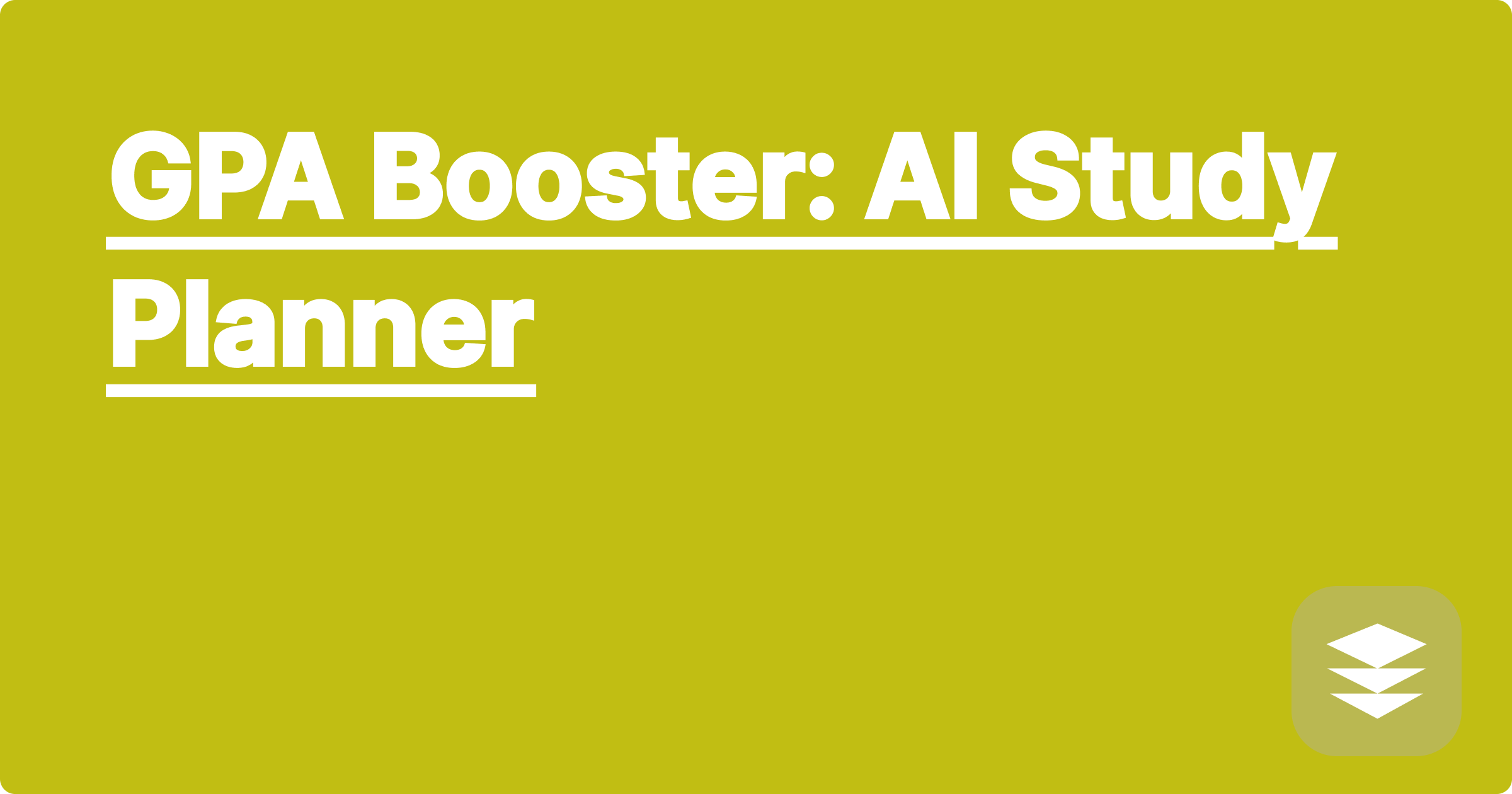 GPA Booster: AI Study Planner